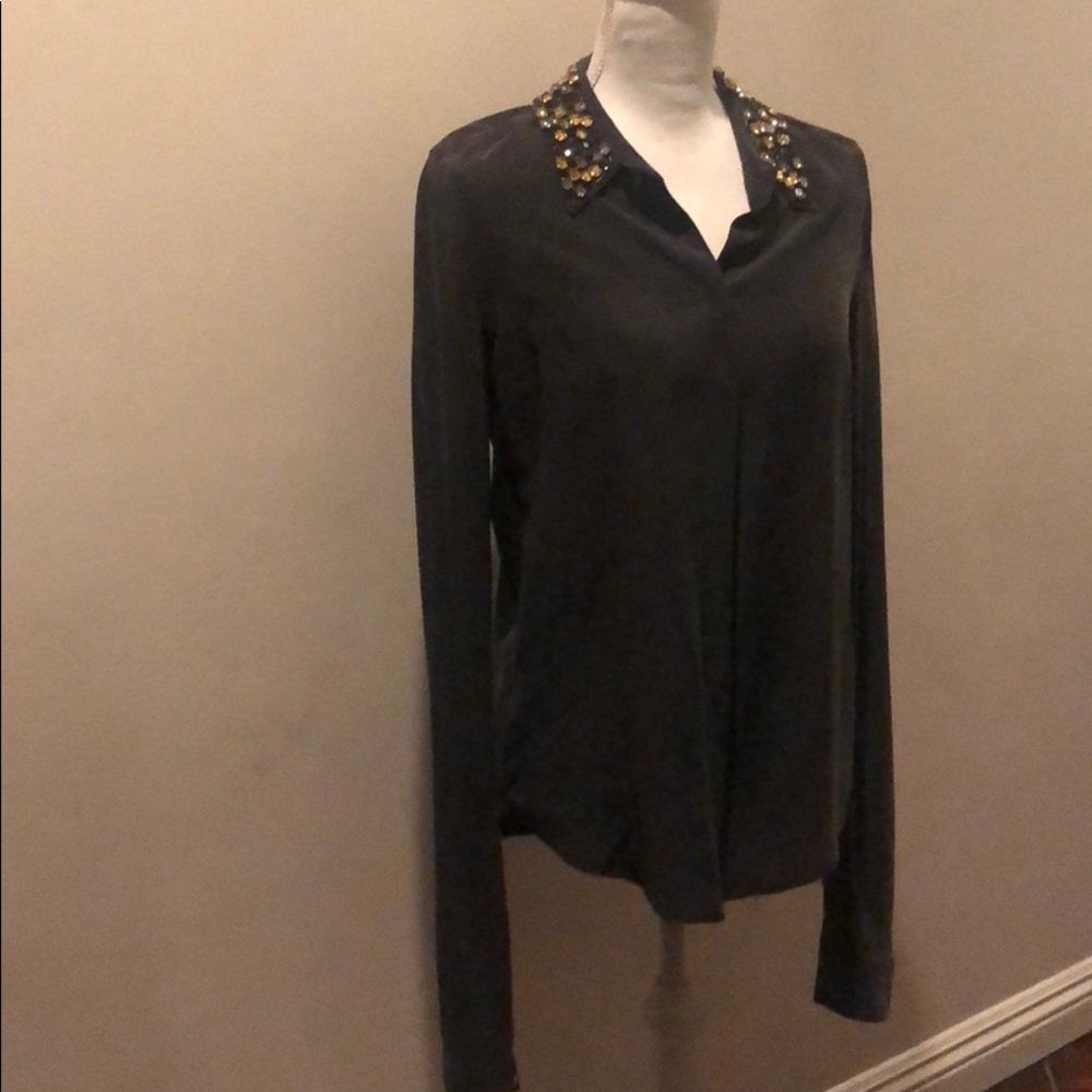 Equipment button down blouse